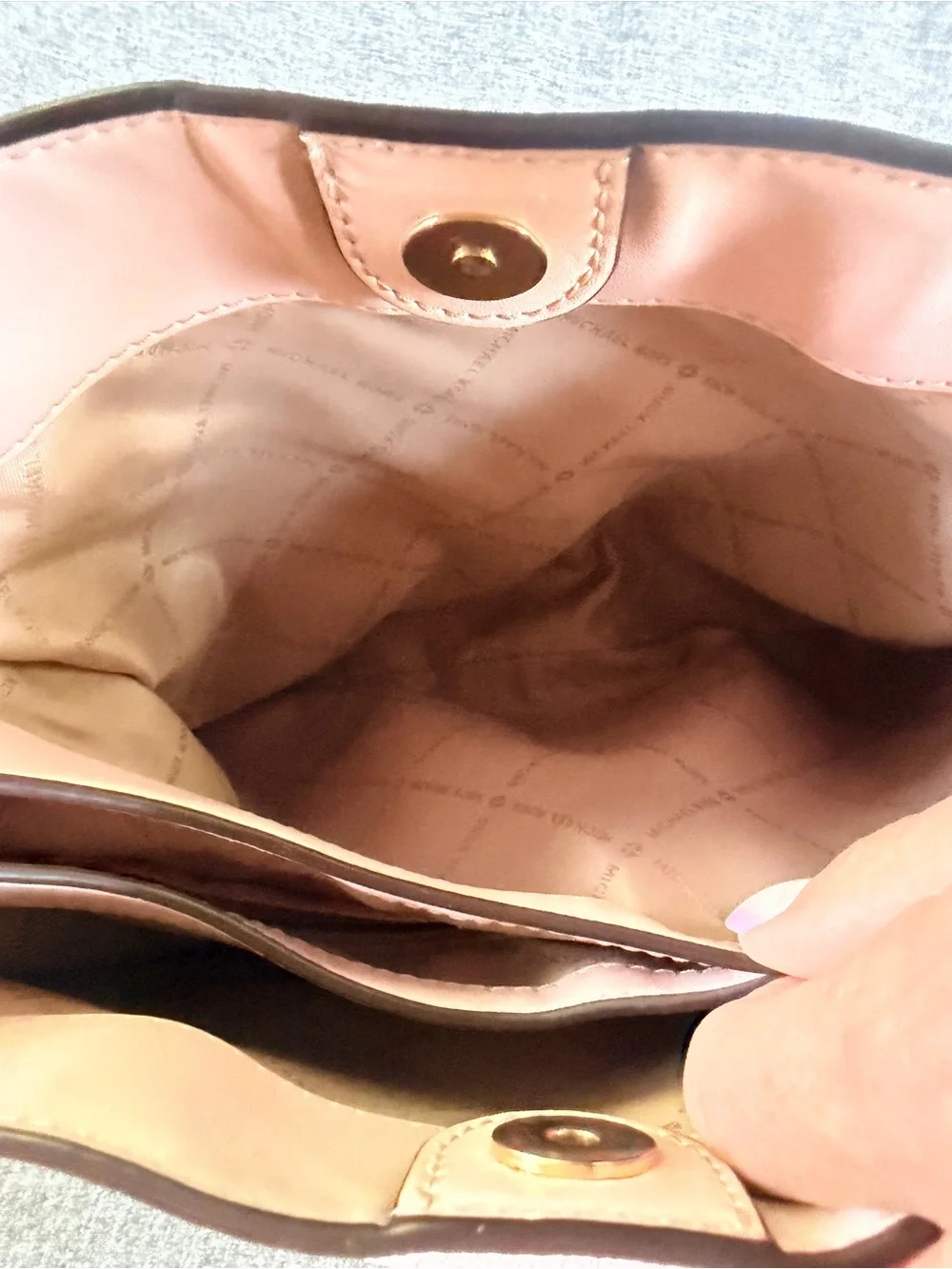Michael Kors Blush Pink Signature Shoulder Tote